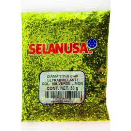 Diamantina Ultrabrillante 50 gr Verde Limón