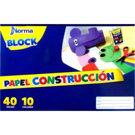 Block Norma Papel Construcción 40 Hojas