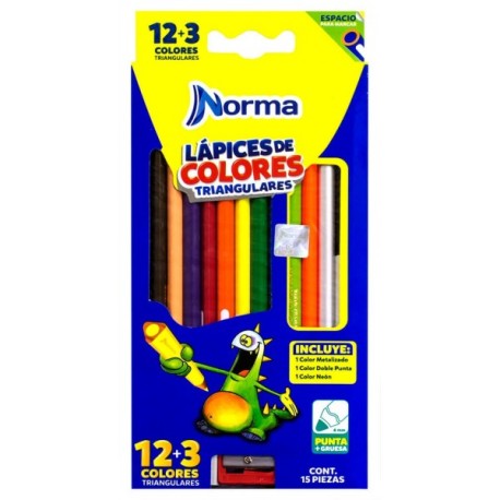 Colores Norma Plus Triangulares 12+3