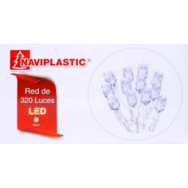 Serie de 320 Luces Led en Red Blanca