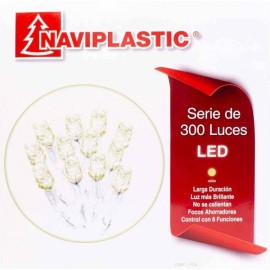 Serie de 300 Luces Led Cálida