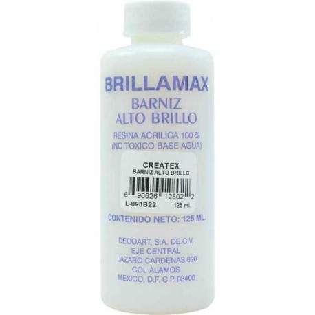 Brillamax Barniz Alto Brillo 125 ml Createx