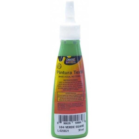 Pintura Textil Createx 30 ml Verde Suave