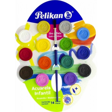 Acuarela Pelikan Infantil c/12