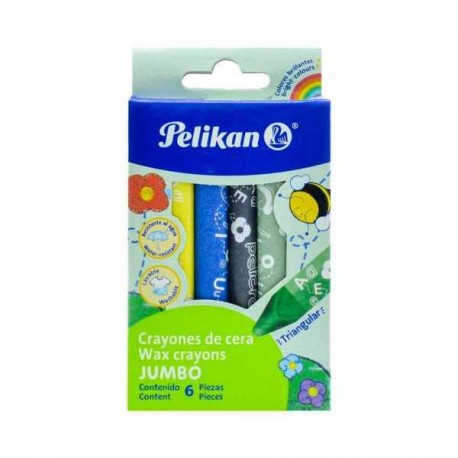 Crayones Pelikan Jumbo Triangular c/6