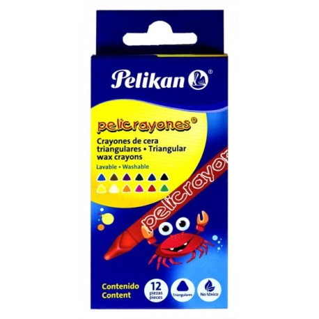 Crayones Pelikan Triangular c/12