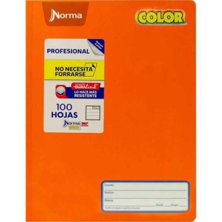 Cuaderno Profesional Cosido Raya Norma Color 360°