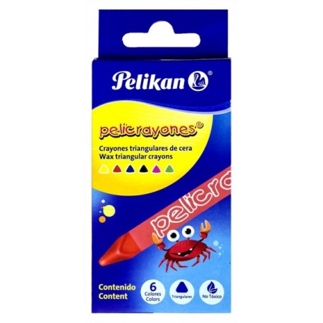 Crayones Pelikan Triangular c/6