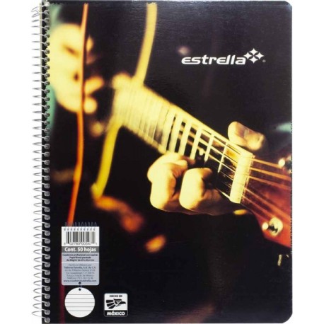 Cuaderno Profesional con Espiral Pautado Estrella