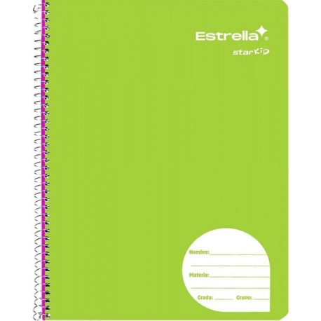 Cuaderno Profesional Espiral Cuadro Chico Estrella