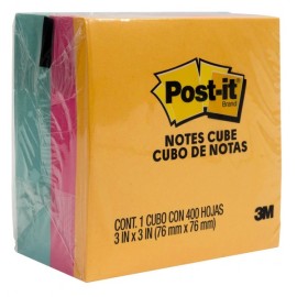 Cubo Notas Adhesivas Post It Pastel 76 x 76 mm