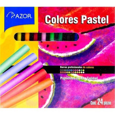 Gis Pastel Seco Azor c/24