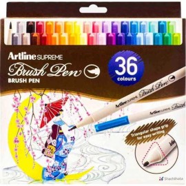 Marcador Tipo Pincel Artline Supreme Brush Pen c/36