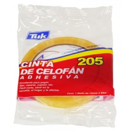 Cinta Transparente 12 mm x 65 m 205 Tuk