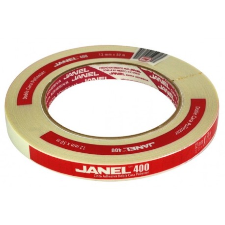 Cinta Doble Cara 12 mm x 50 m 400 Janel